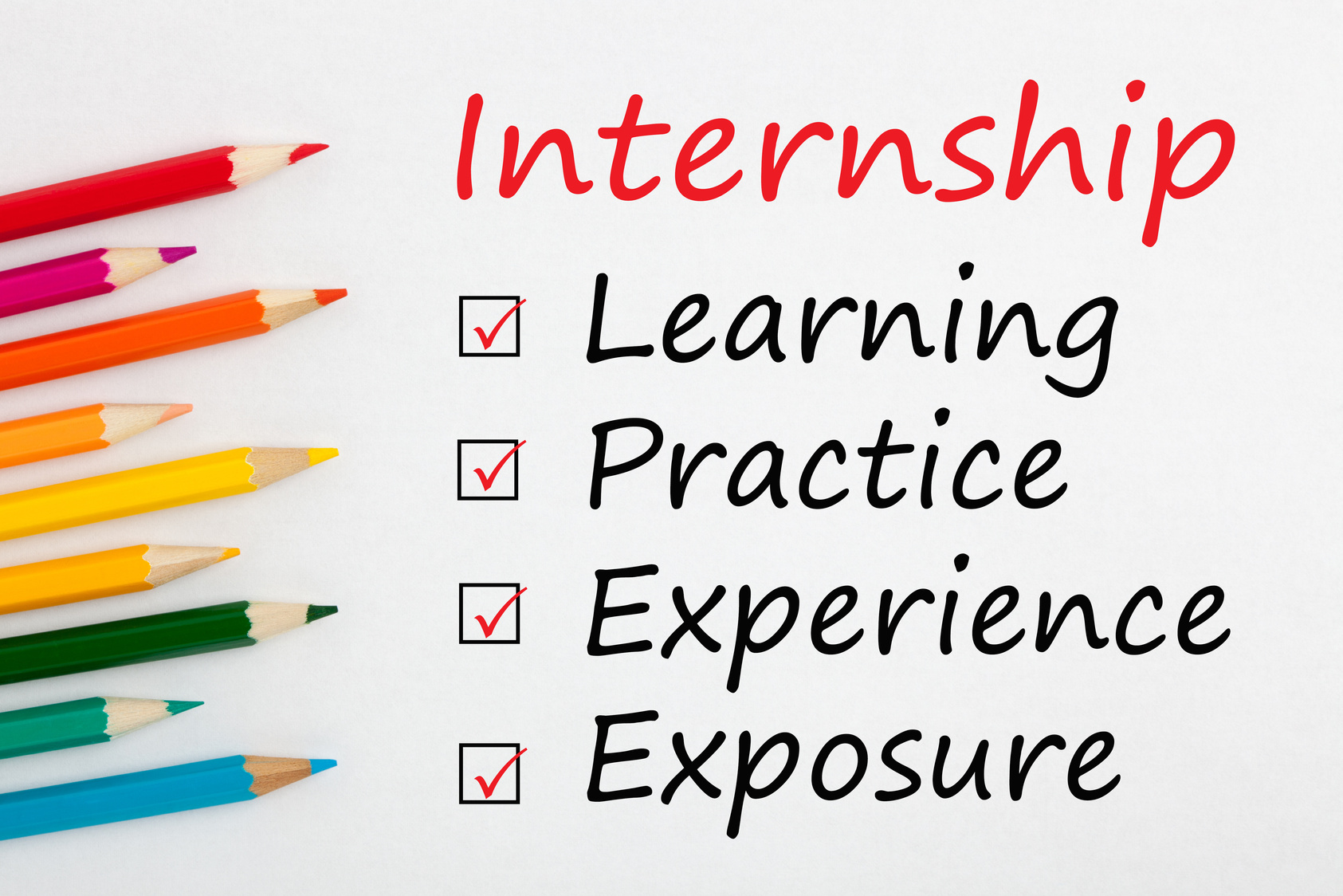 Internship Checklist Concept